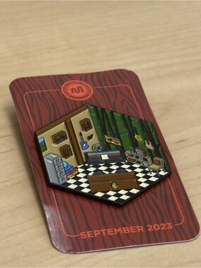 Mythical September 2023 Enamel Pin Twin Peaks Inspired Room Scene